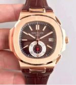 Patek Philippe 5980R Chronograph Rose Gold Brown Dial Super Clone