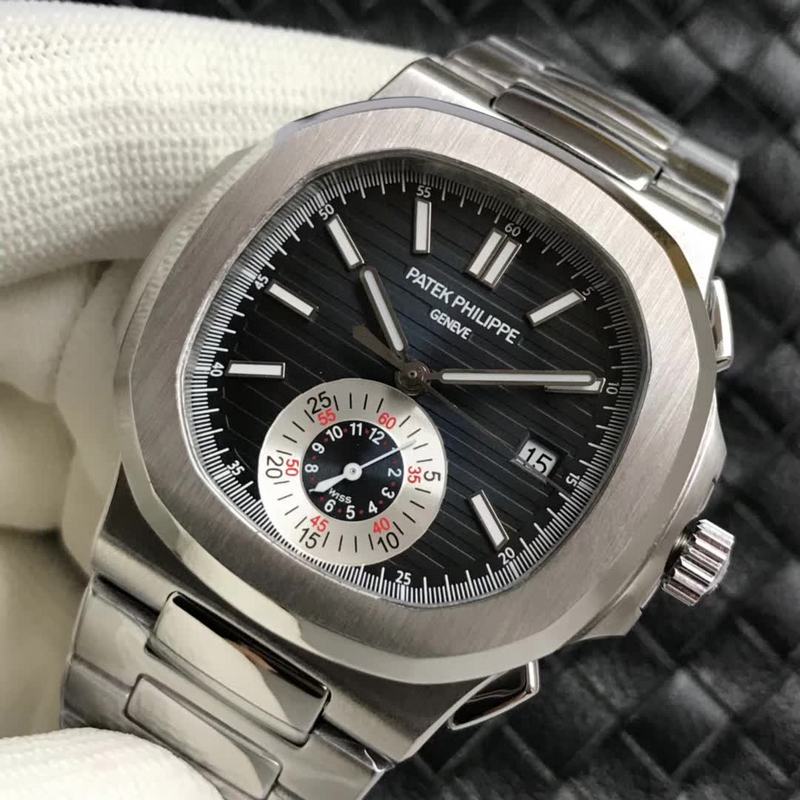 Patek Philippe Nautilus 5980 Blue Dial Chronograph Swiss Replica - Image 3
