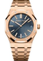 Audemars Piguet Royal Oak Rose Gold Blue Face Clone 4302 Movement