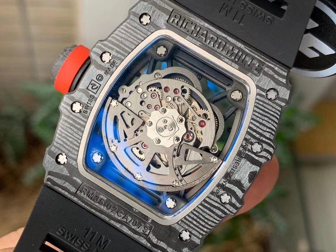Richard mille RM35-02 Rafa Nadal Black textured Case High-End Copy - Image 5