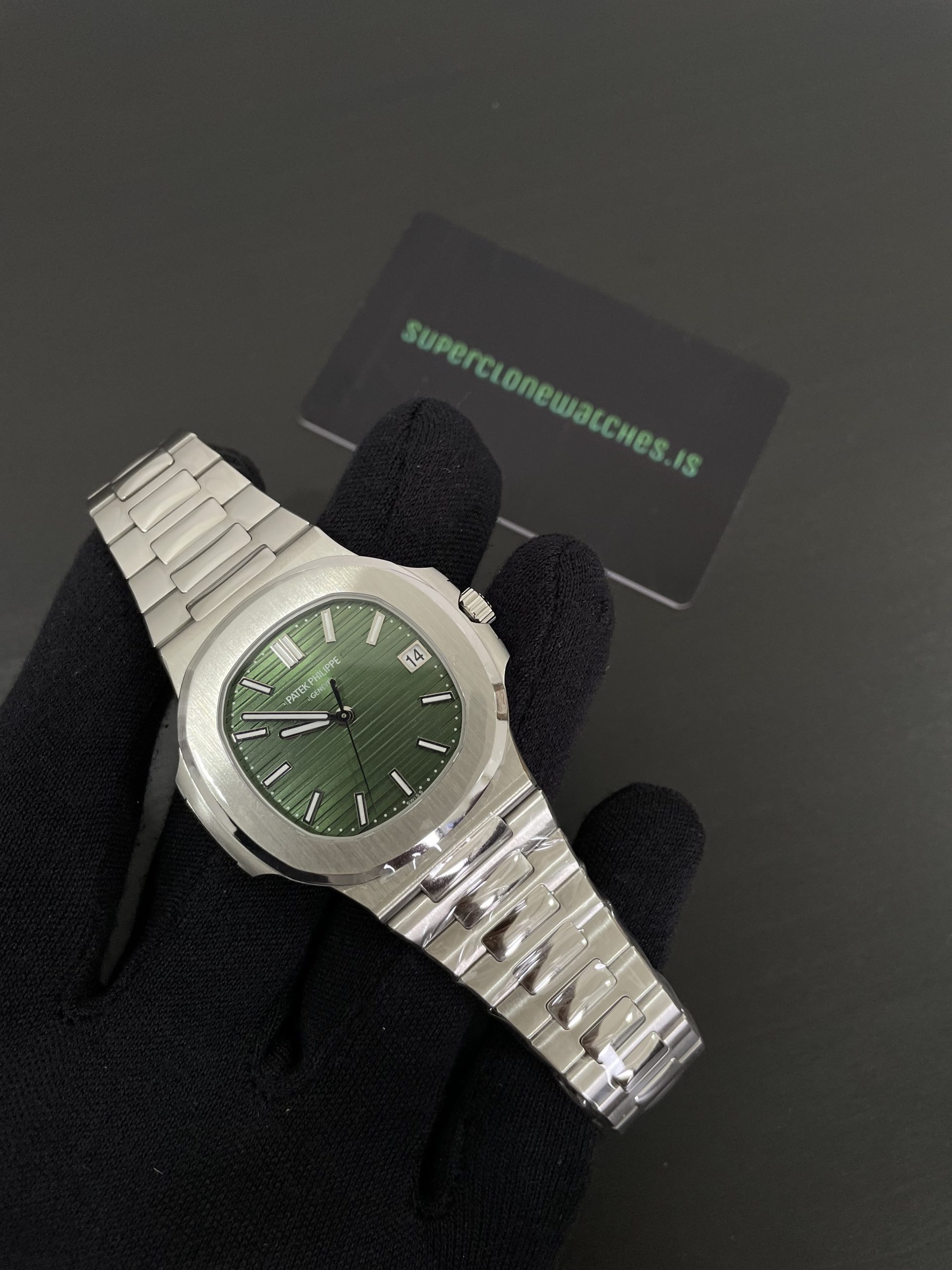 Patek Philippe Nautilus 5711/1A Green Dial Clone Movement - Image 5