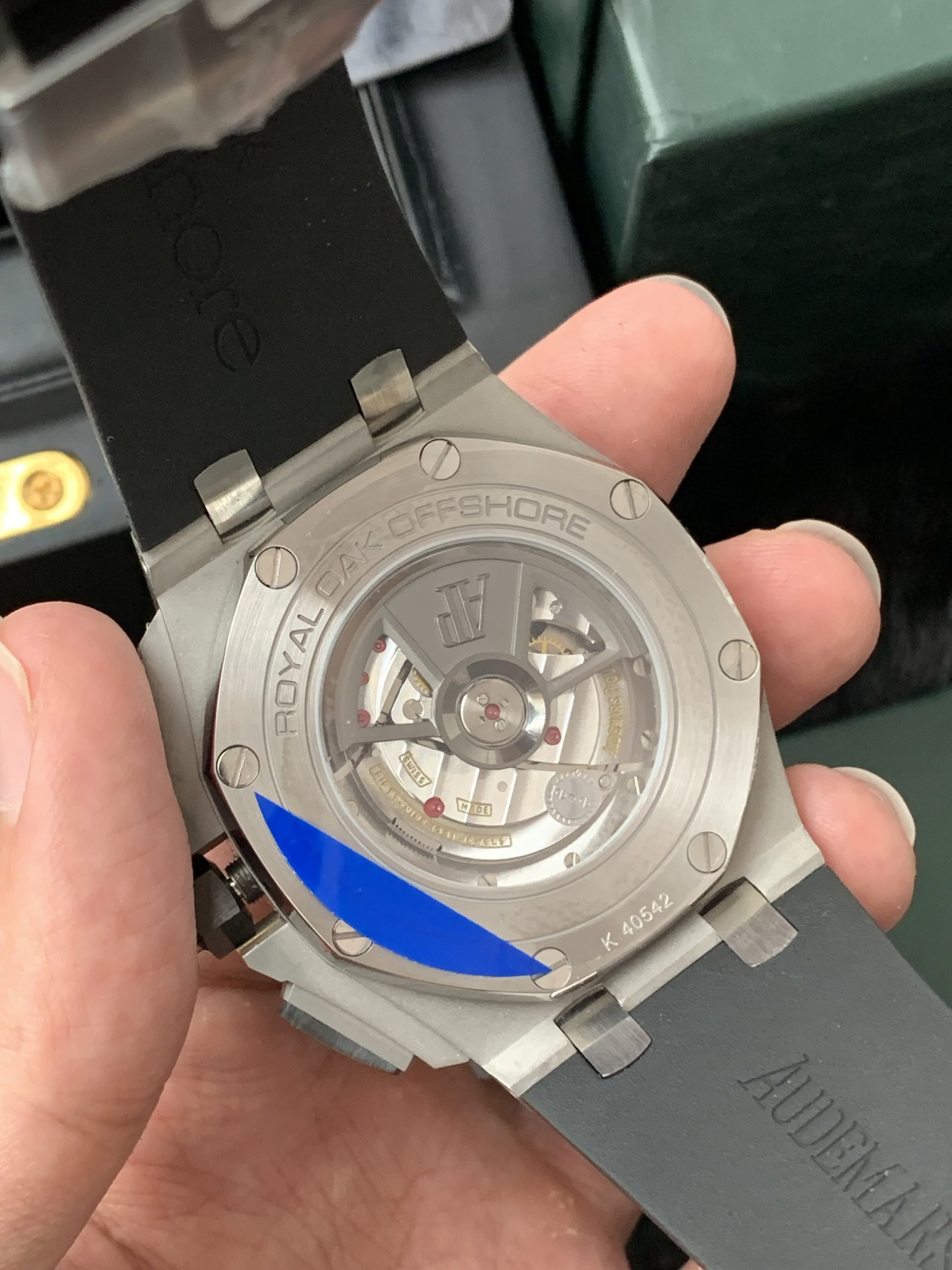 Audemars Piguet Royal Oak Offshore Titanium Black bezel Grey Dial Replica - Image 2