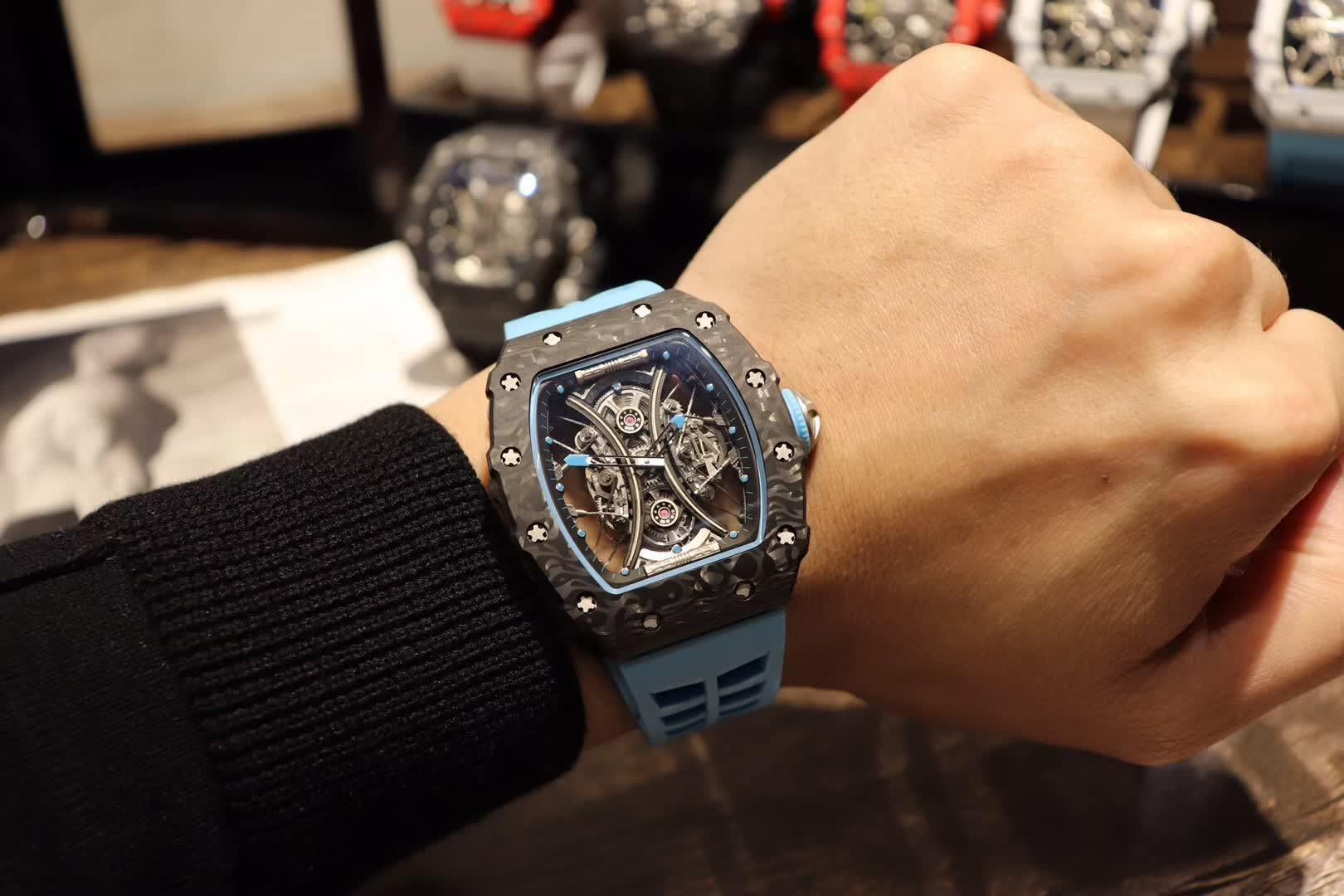RM53-01 Tourbillon Pablo Mac Donough Black Carbon Fiber Case - Image 7
