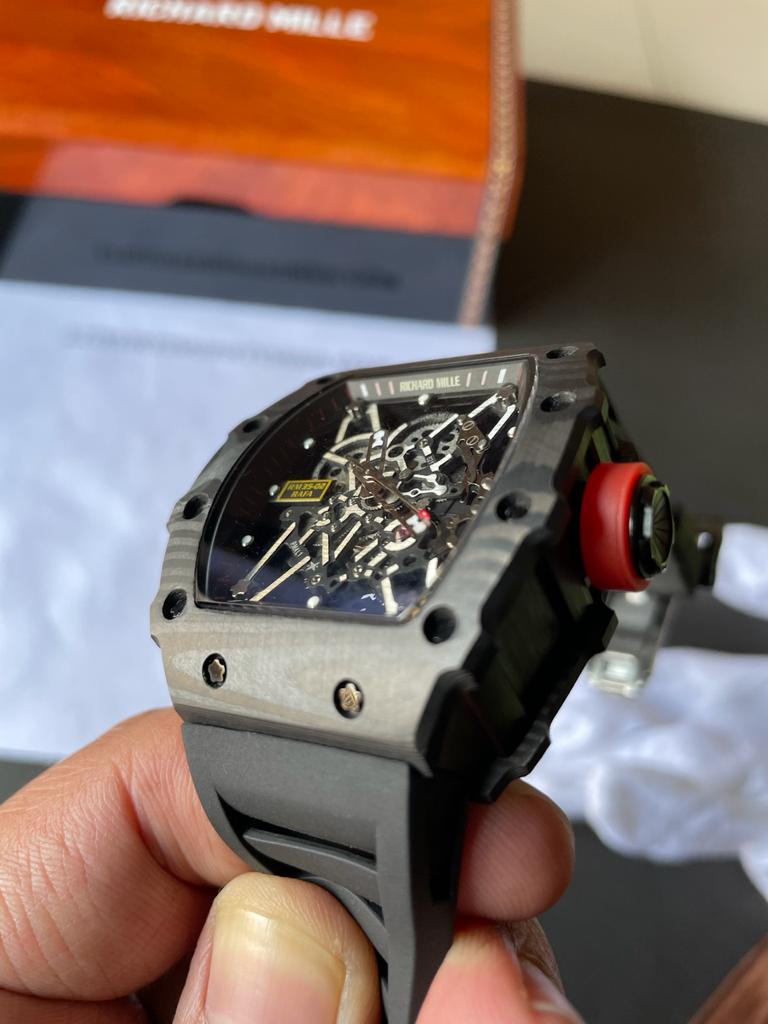 Richard mille RM35-02 Rafa Nadal Black textured Case High-End Copy - Image 4