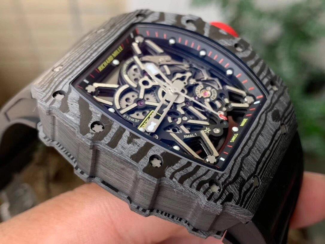 Richard mille RM35-02 Rafa Nadal Black textured Case High-End Copy - Image 10