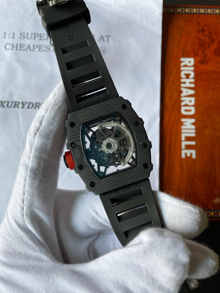 Richard mille RM35-02 Rafa Nadal Black textured Case High-End Copy - Image 7