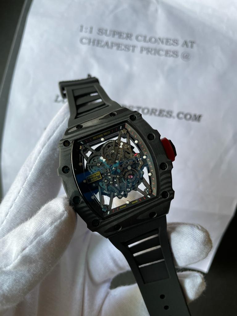 Richard mille RM35-02 Rafa Nadal Black textured Case High-End Copy - Image 2