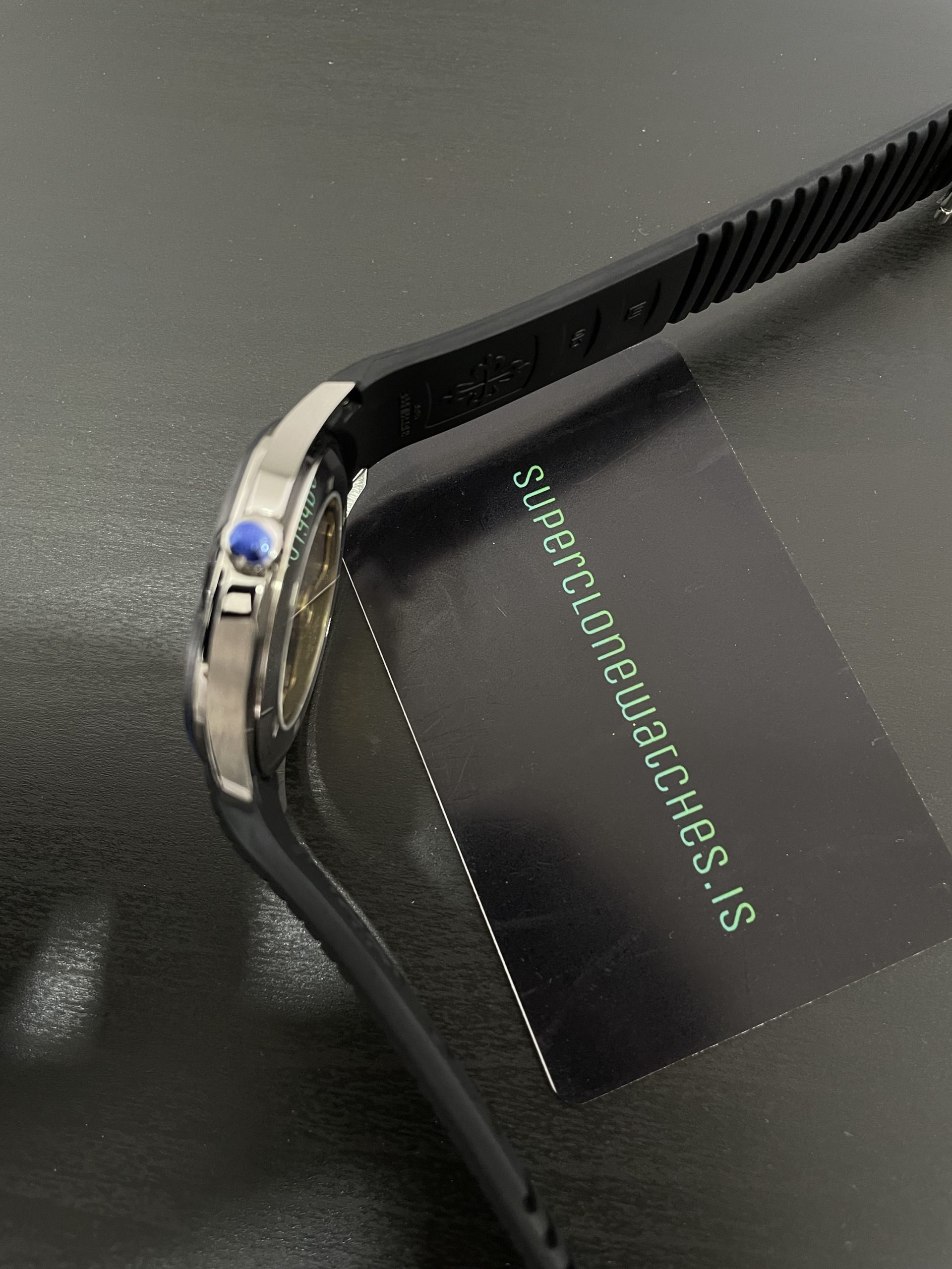Super Replica Patek Philippe Aquanaut Black Strap 5167A Swiss Clone Movement