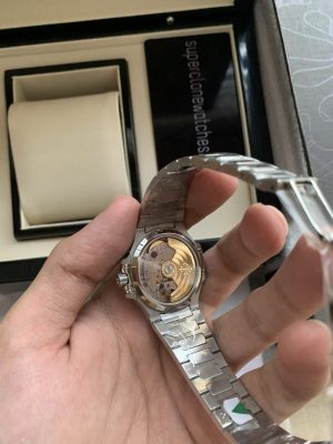 Ladies Patek Philippe Nautilus 7118-1A-001 Stainless Steel Blue Dial