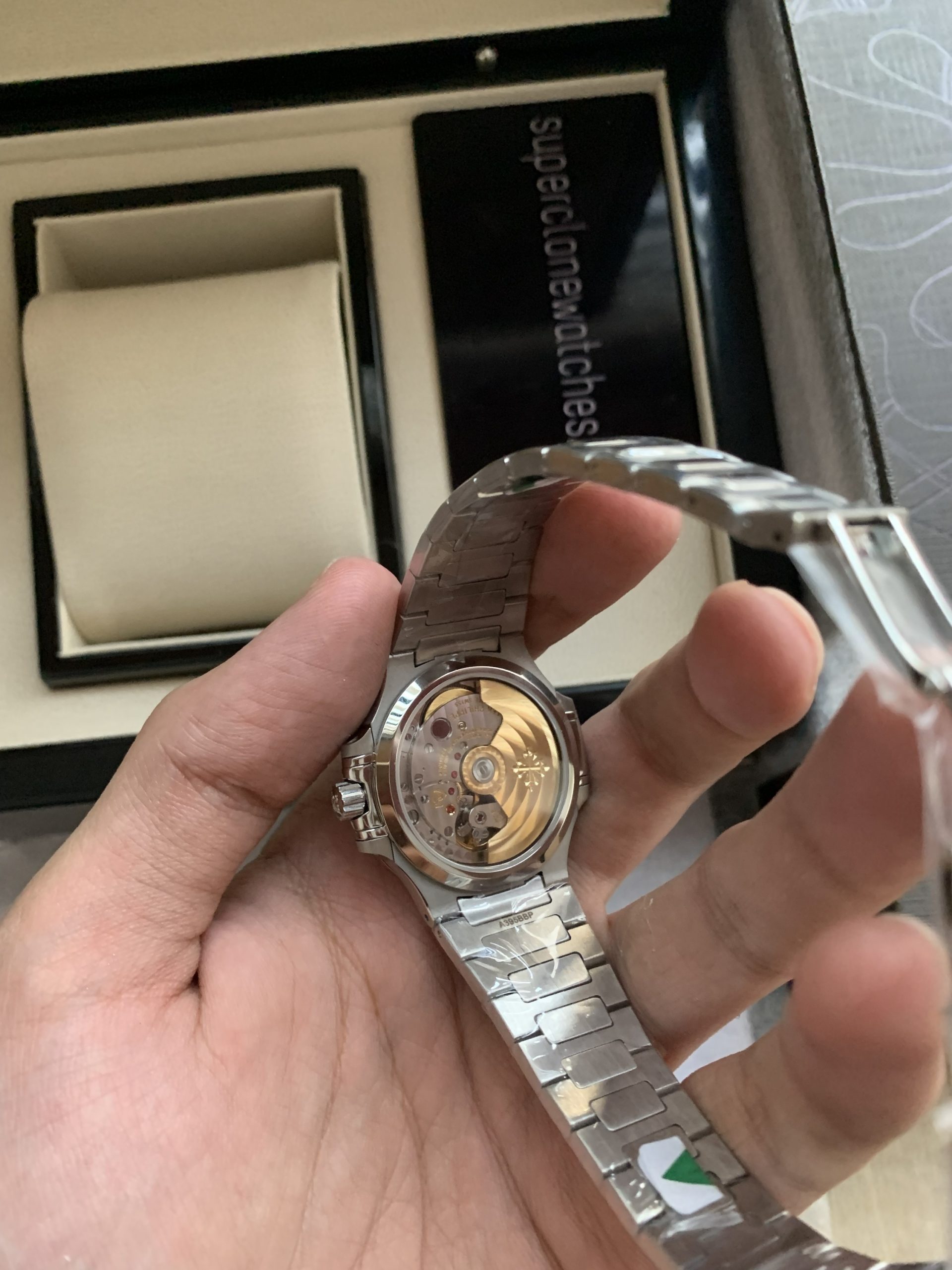 Ladies Patek Philippe Nautilus 7118-1A-001 Stainless Steel Blue Dial