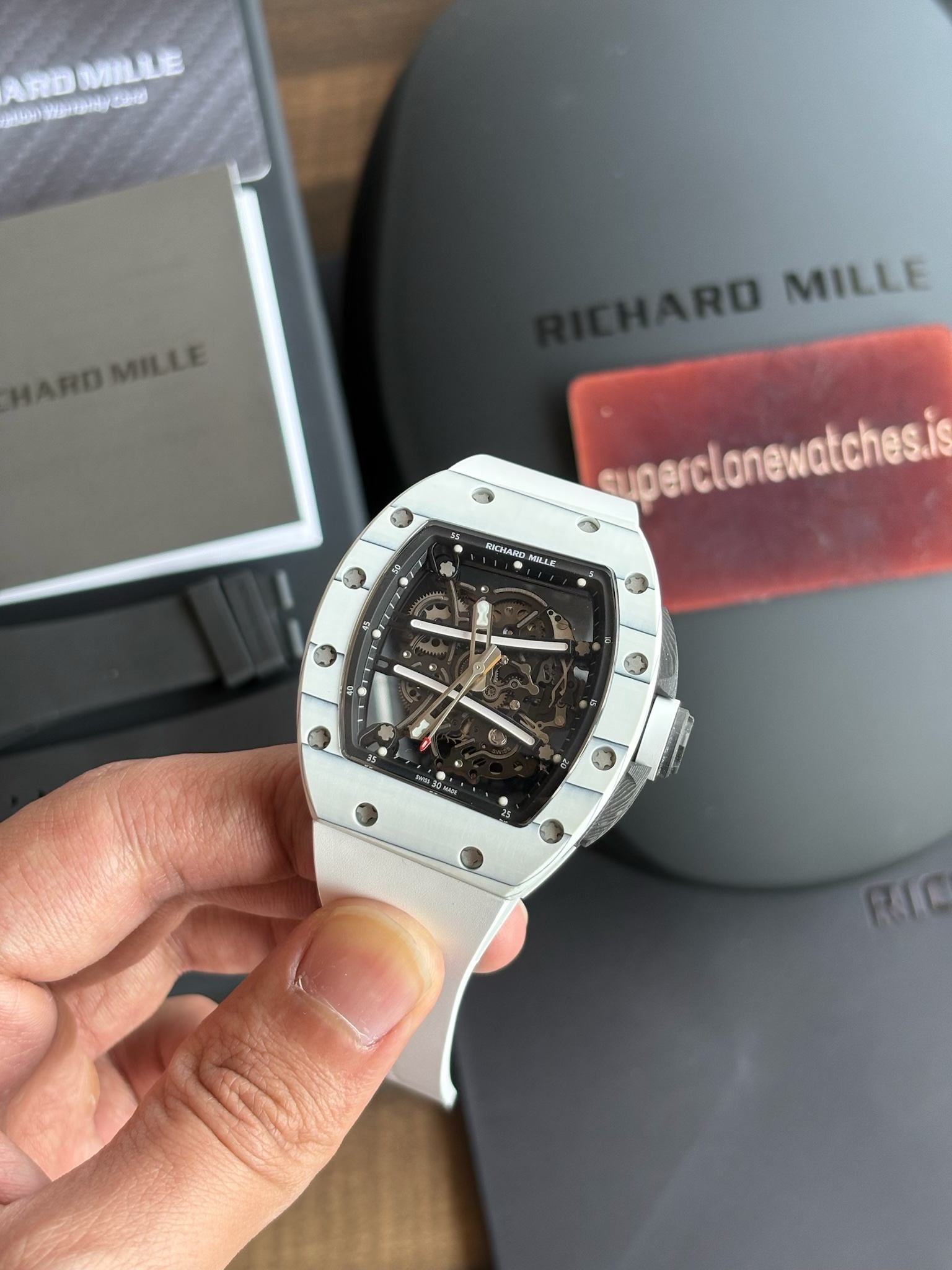 RM61-01 White Strap Richard Mille Yohan Blake Limited Edition - Image 9