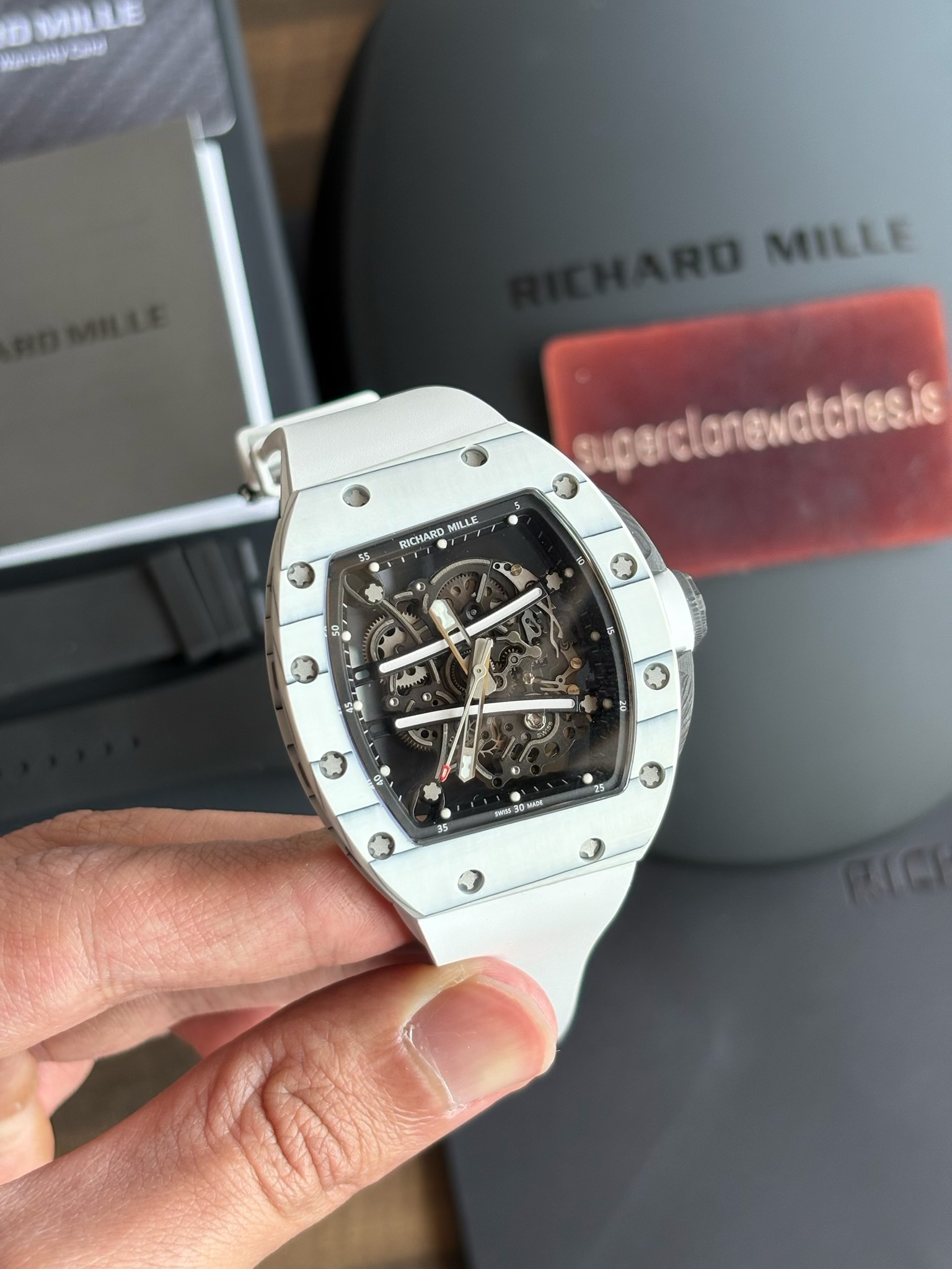 RM61-01 White Strap Richard Mille Yohan Blake Limited Edition - Image 7
