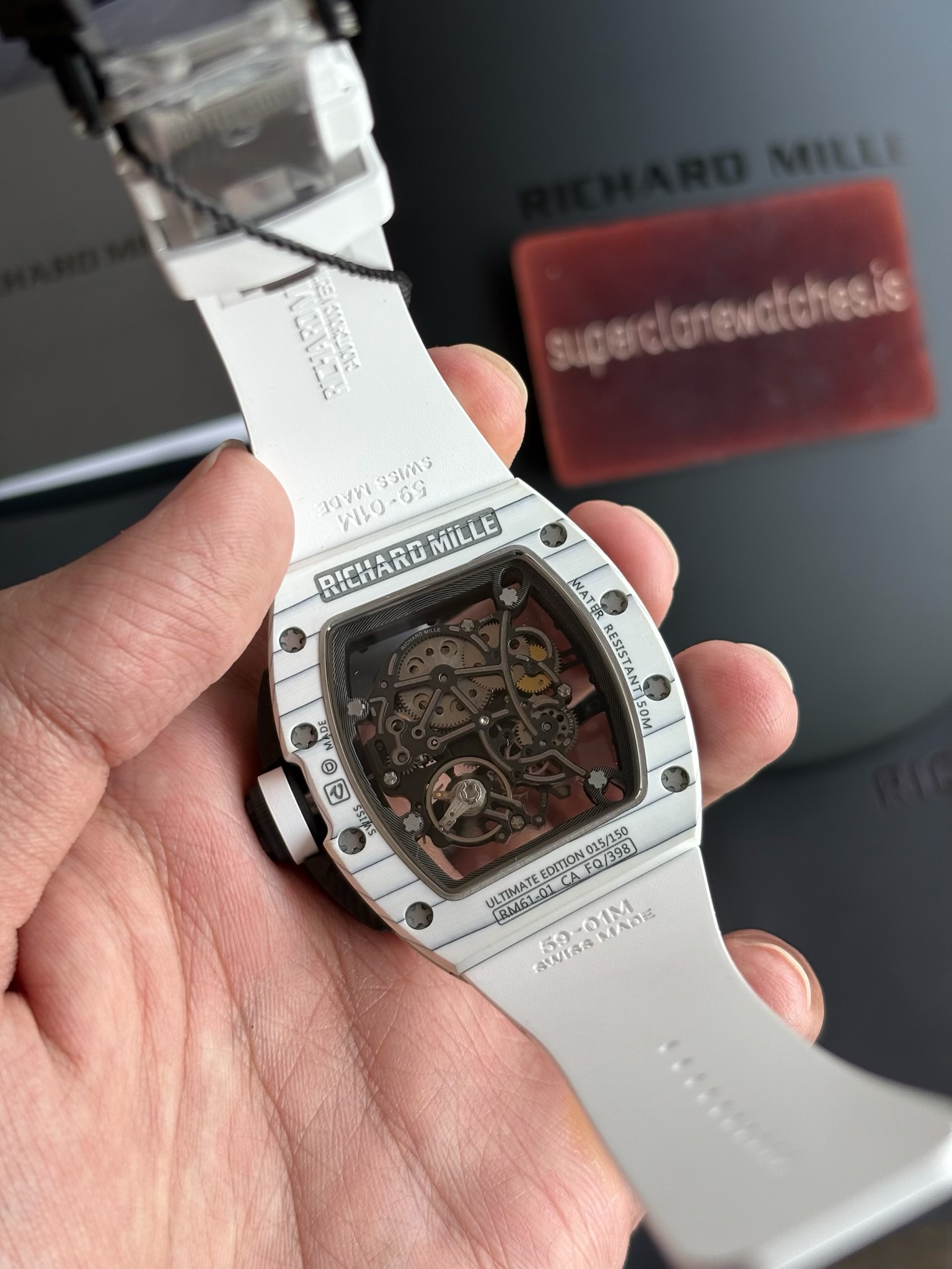 RM61-01 White Strap Richard Mille Yohan Blake Limited Edition - Image 8
