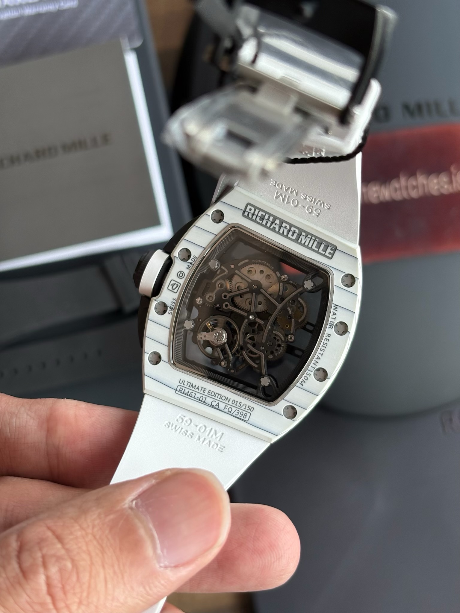 RM61-01 White Strap Richard Mille Yohan Blake Limited Edition - Image 5