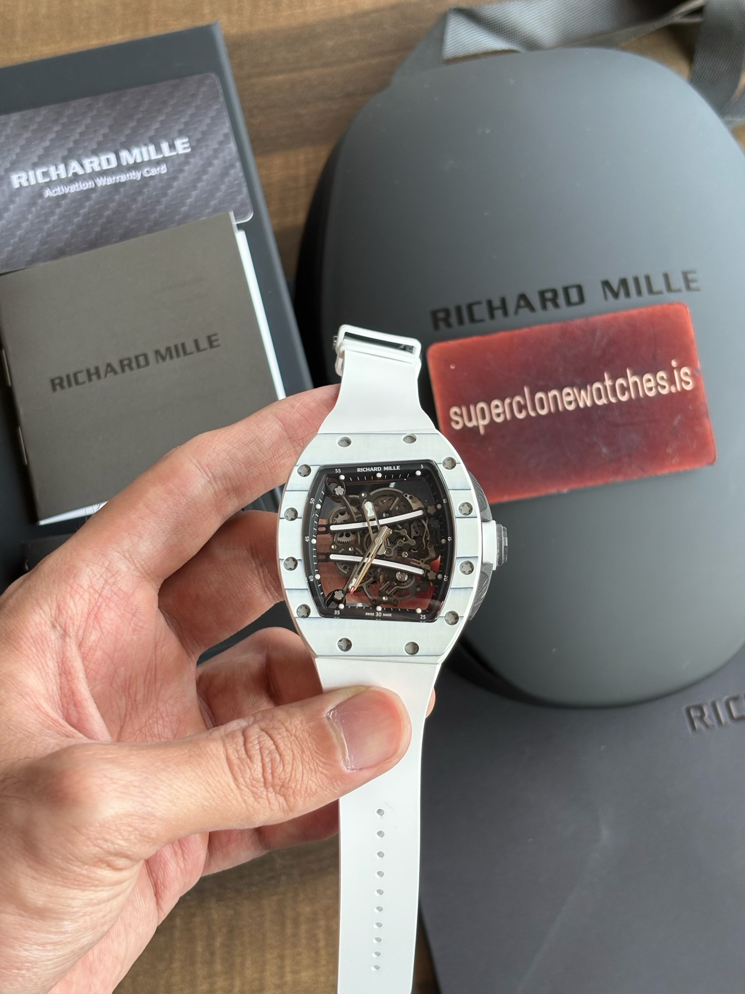 RM61-01 White Strap Richard Mille Yohan Blake Limited Edition - Image 6