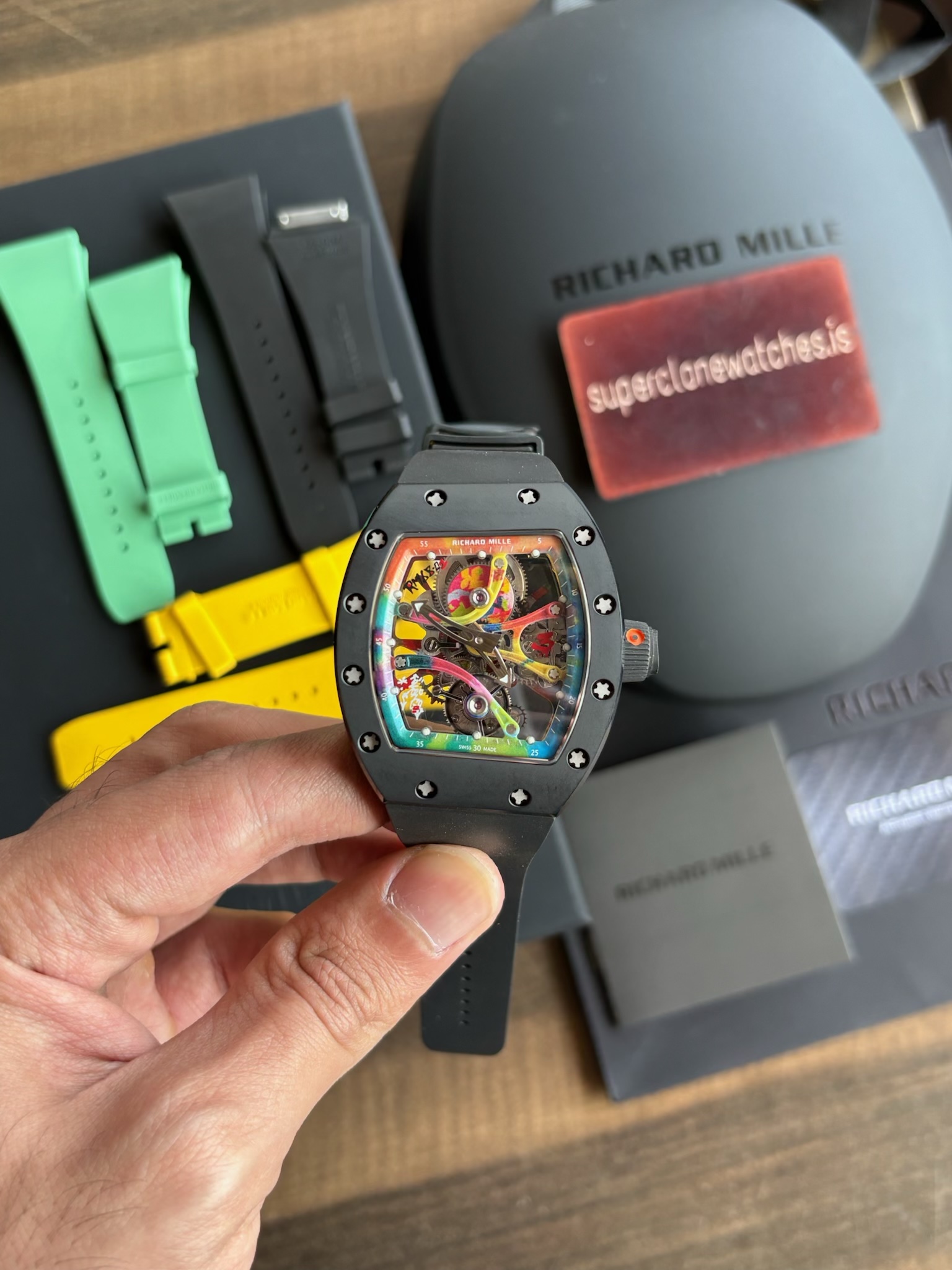 Richard Mille Cyril kongo Graffiti Tourbillon RM68-01 Hyper Replica - Image 2