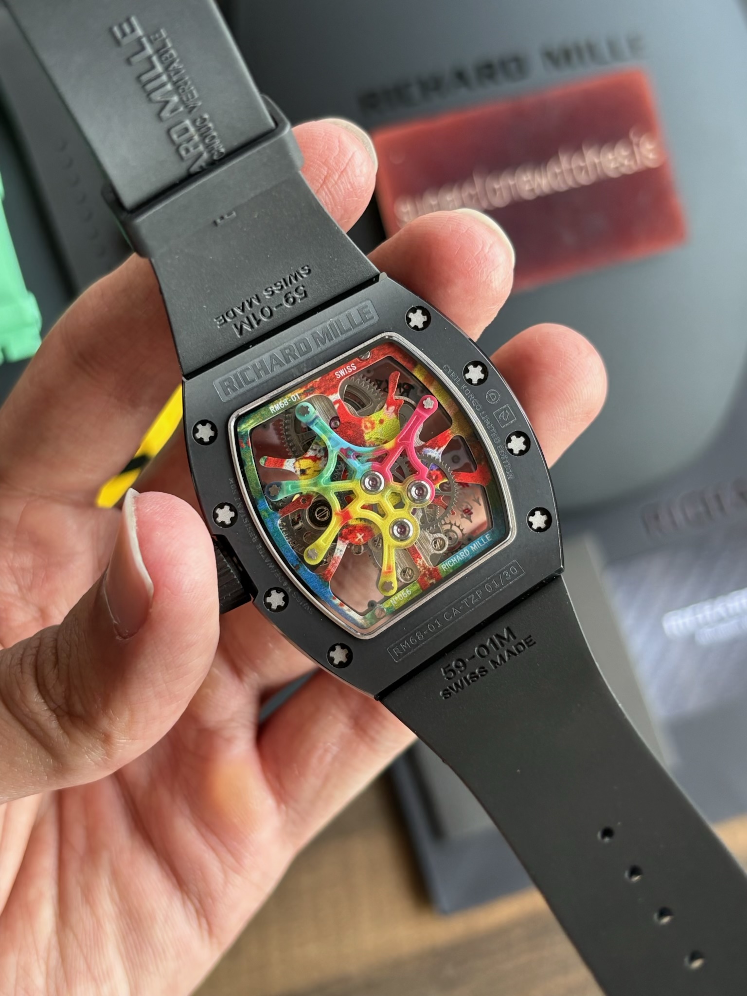 Richard Mille Cyril kongo Graffiti Tourbillon RM68-01 Hyper Replica - Image 5