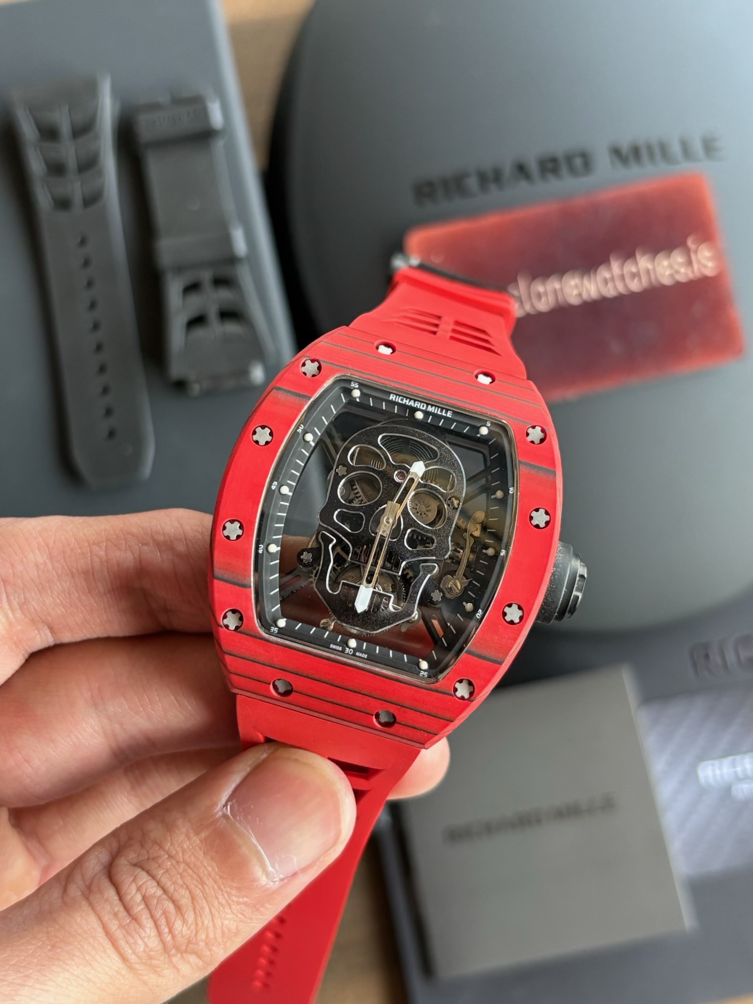 RM52-01 Skull Tourbillon Red Super Clone - Image 3