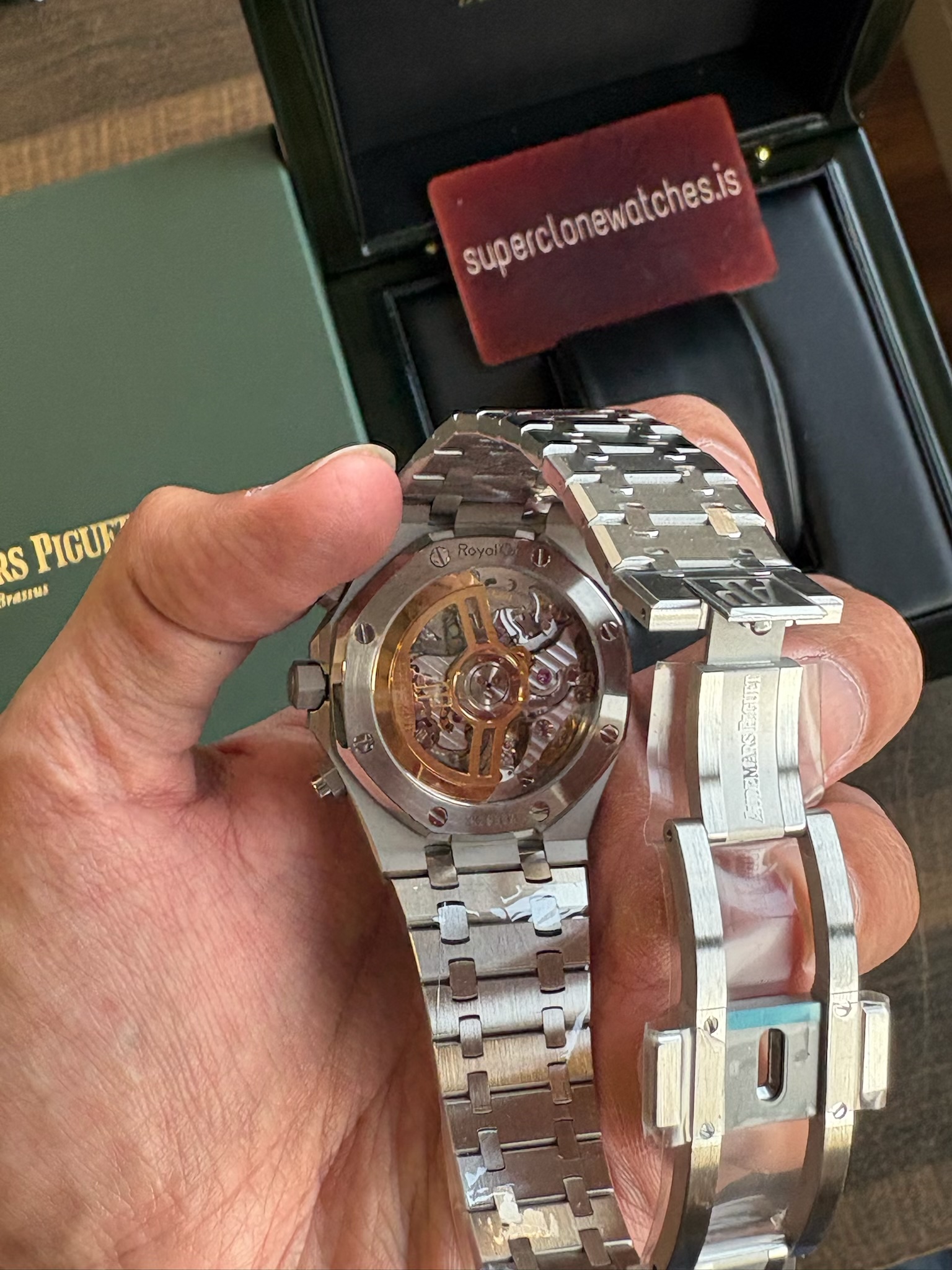AP Royal Oak Ref26240 Silver/White Dial Chronograph 4401 Movement Super Clone - Image 2