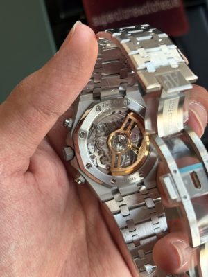 AP Royal Oak Ref26240 Silver/White Dial Chronograph 4401 Movement Super Clone