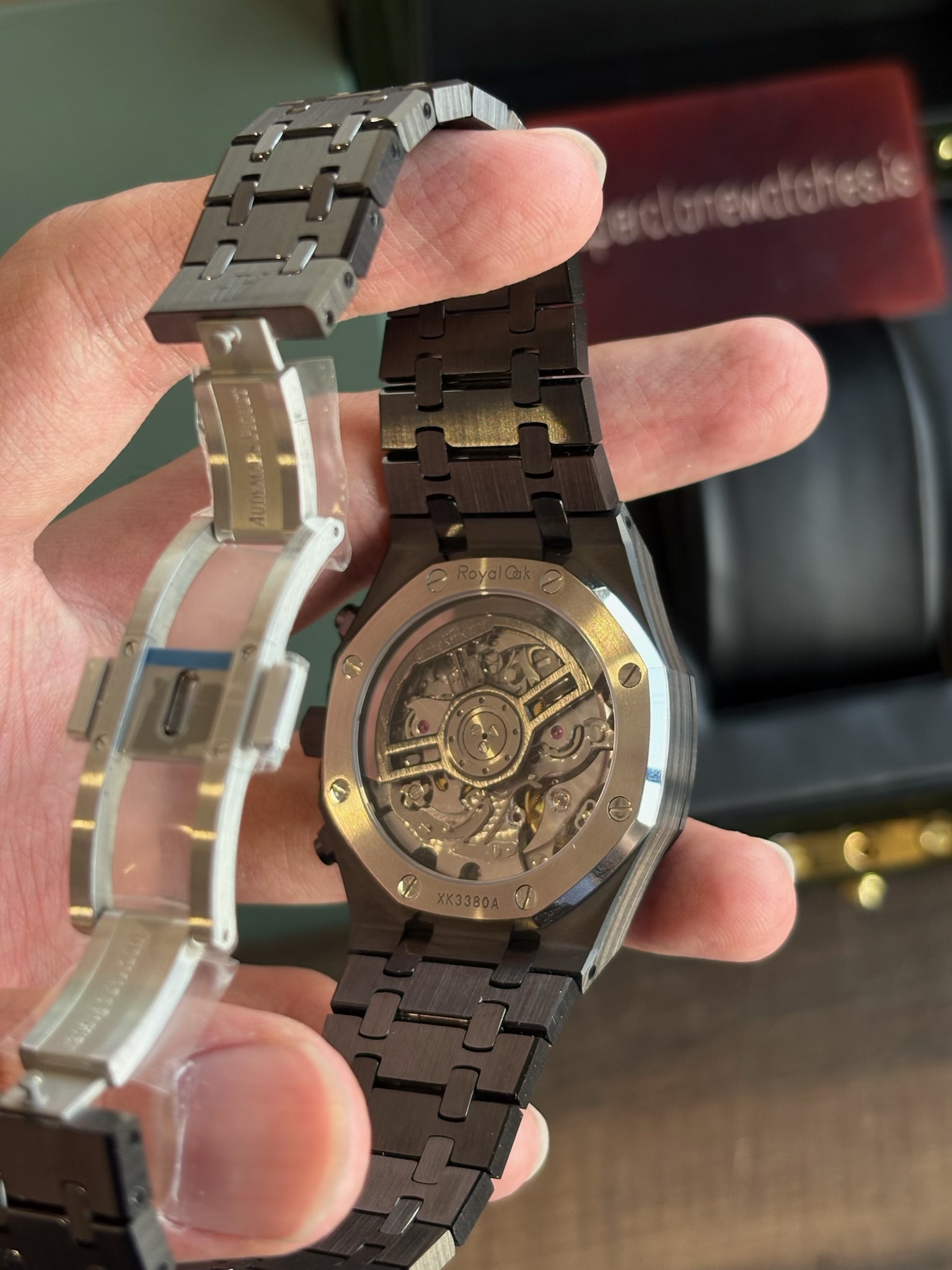 AP Royal Oak Chronograph Ceramic All Black Replica With 4401 Clone Movement - Image 8