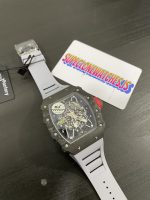 Richard Mille RM35-02 Rafael Nadal grey STrap Black NTPT Carbon Fiber Case Super Replica