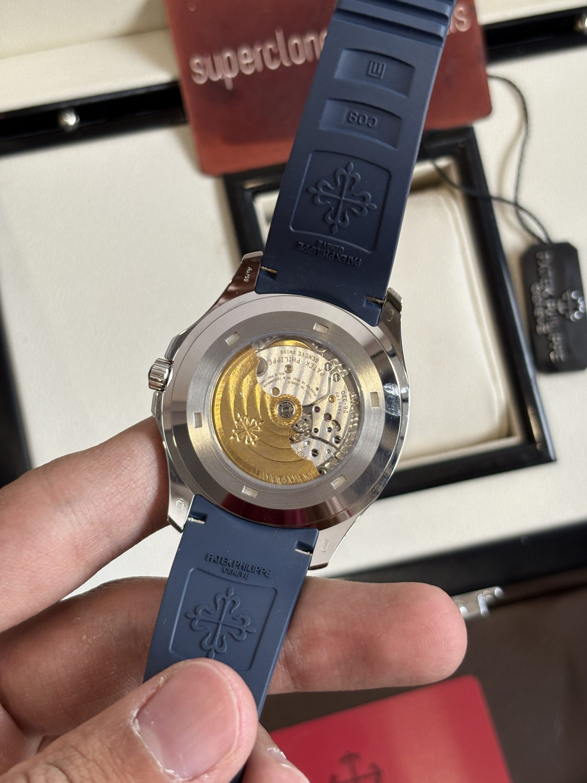 Patek Philippe Aquanaut 5168G-001 Jumbo Blue 42 mm Super Clone Watch - Image 5