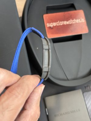 RM 67-02 Super Clone Sébastien Ogier TPT Blue elastic wristband