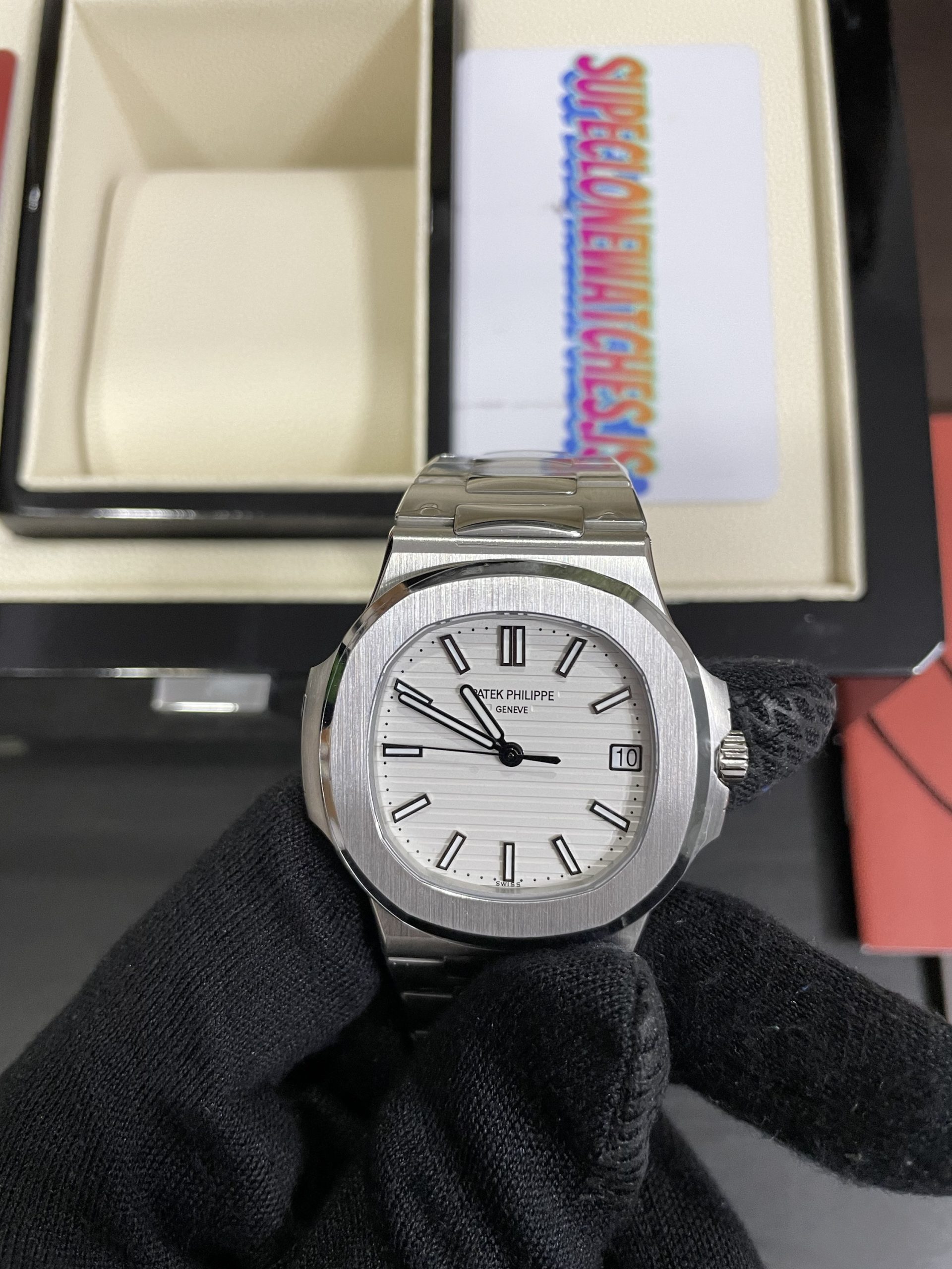 Patek Philippe Nautilus 5711 White Dial Swiss Movement Replica - Image 6