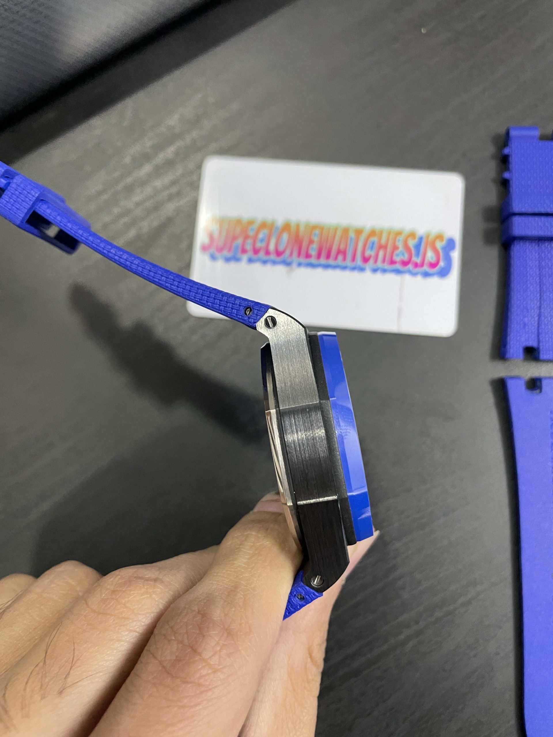 Audemars Piguet Royal Oak Offshore Smoked Blue Dial Clone Copy - Image 5