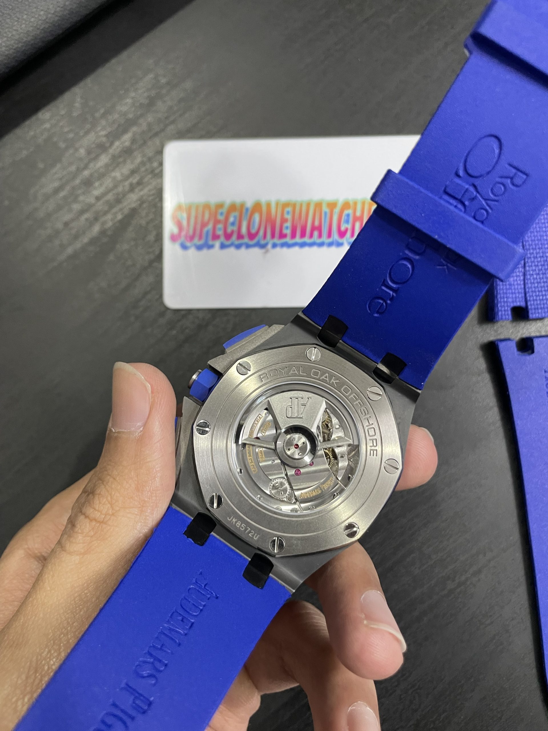Audemars Piguet Royal Oak Offshore Smoked Blue Dial Clone Copy - Image 7