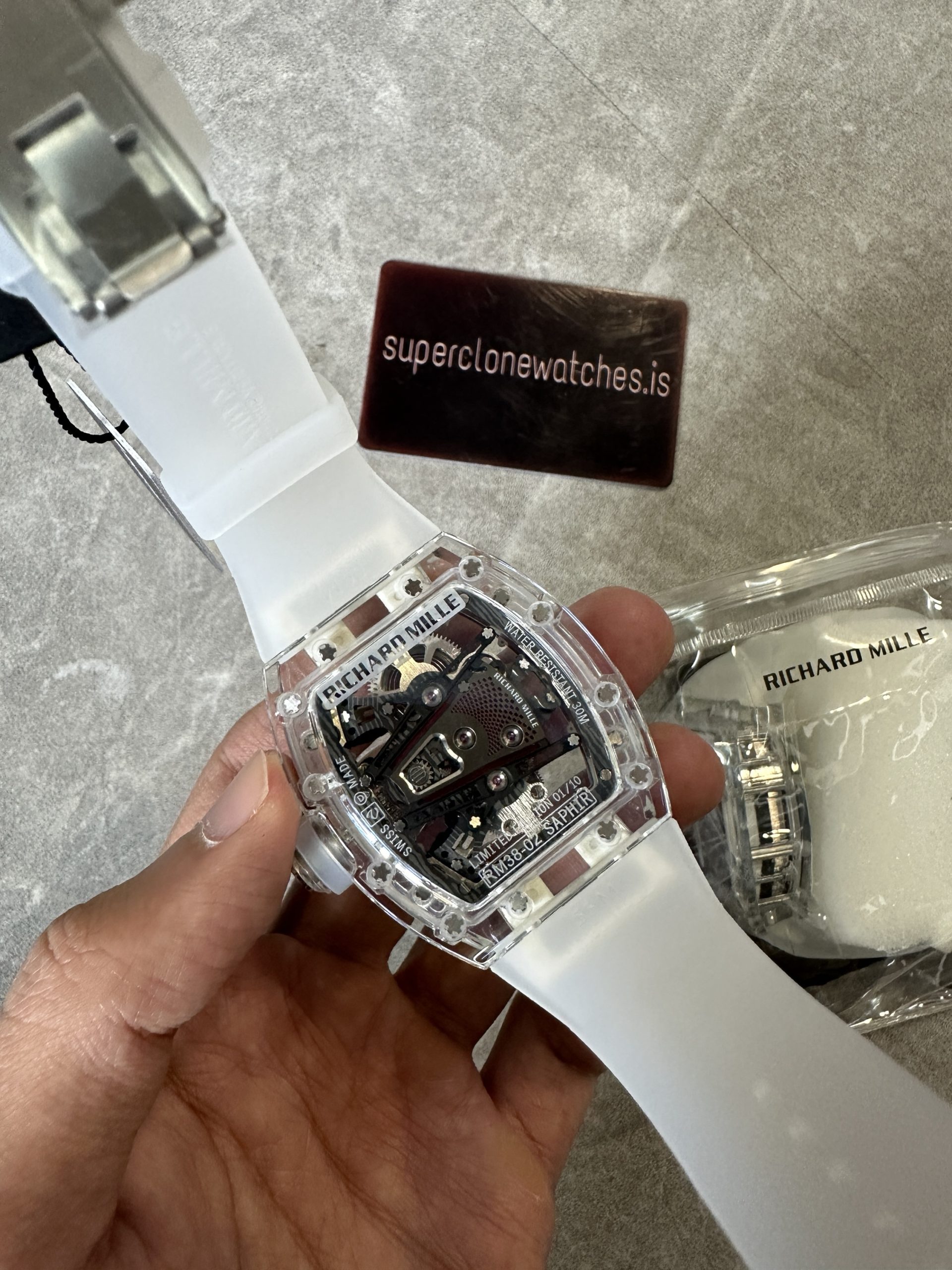 SUPER FAKE RM38-02 BUBBA WATSON MANUAL WINDING TOURBILLON MOVEMENT - Image 6