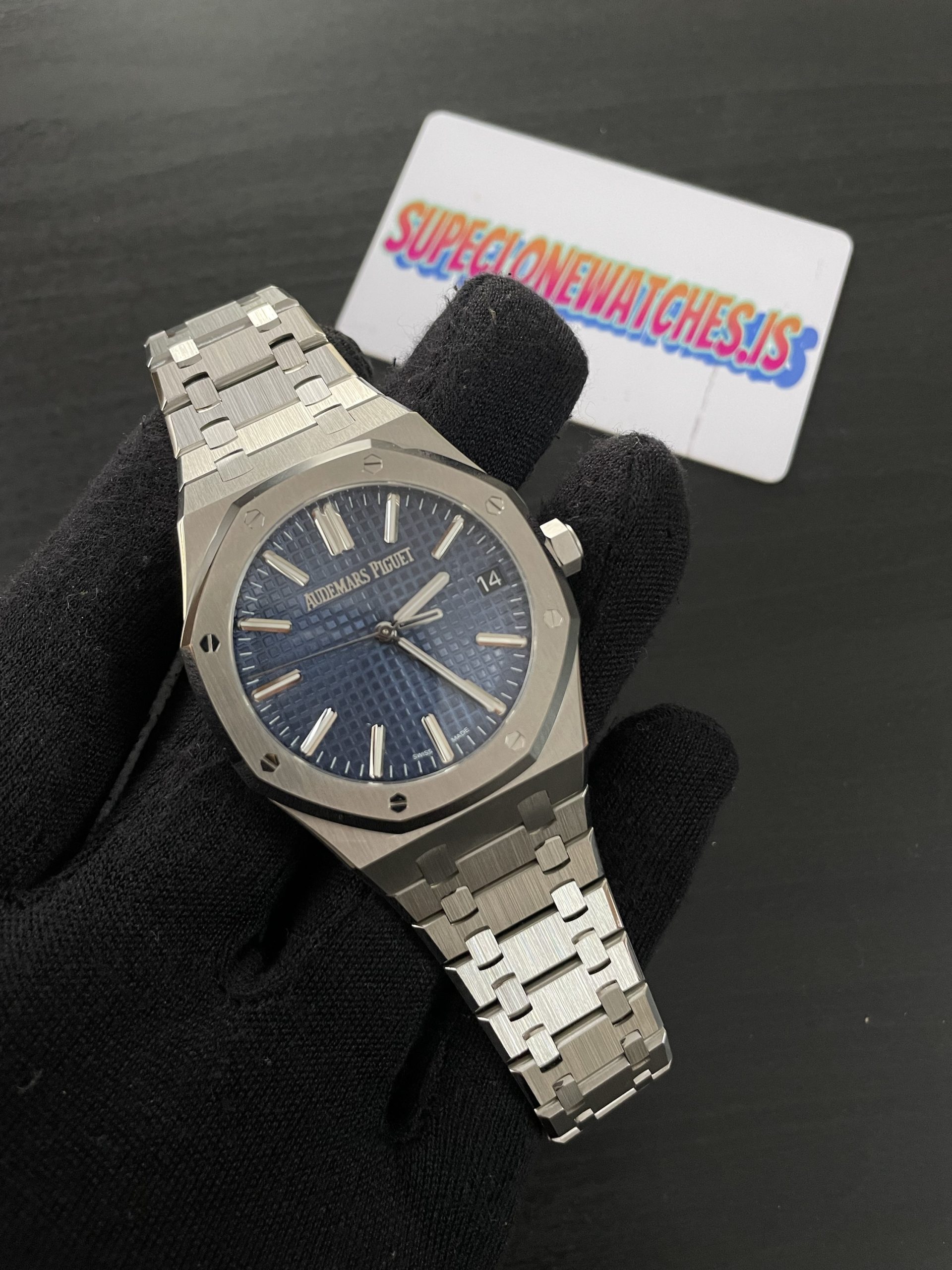 Audemars Piguet Royal Oak Replica Ref15510ST.OO.1320ST.06 Blue Dial - Image 9