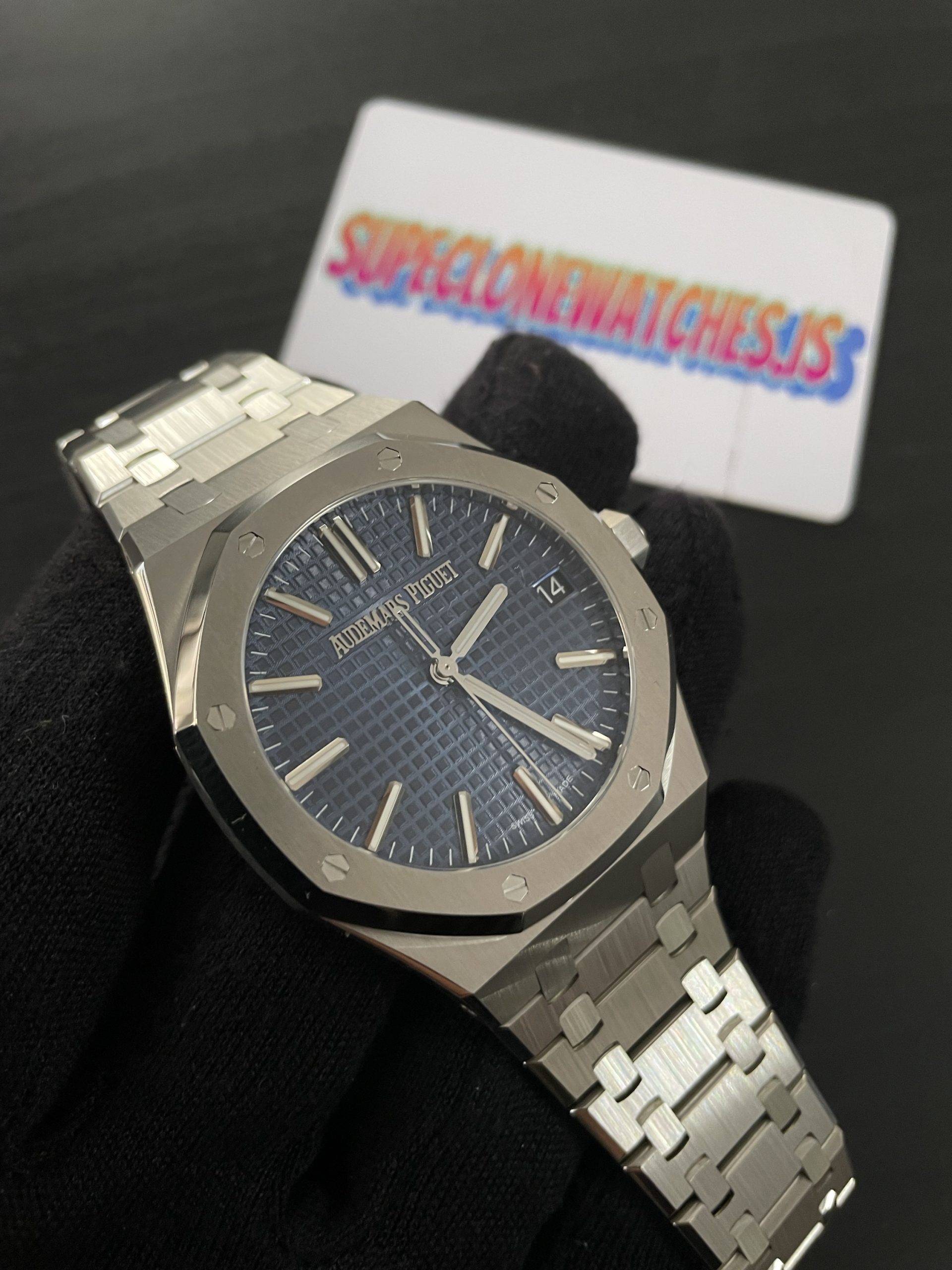 Audemars Piguet Royal Oak Replica Ref15510ST.OO.1320ST.06 Blue Dial - Image 10