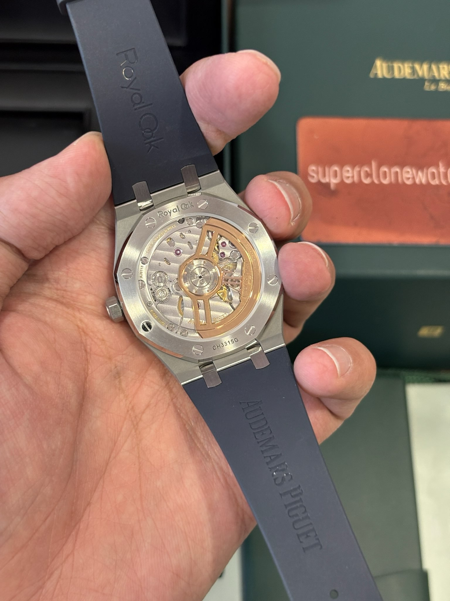 Audemars Piguet Royal Oak 15510 Blue Dial Rubber Strap Replica