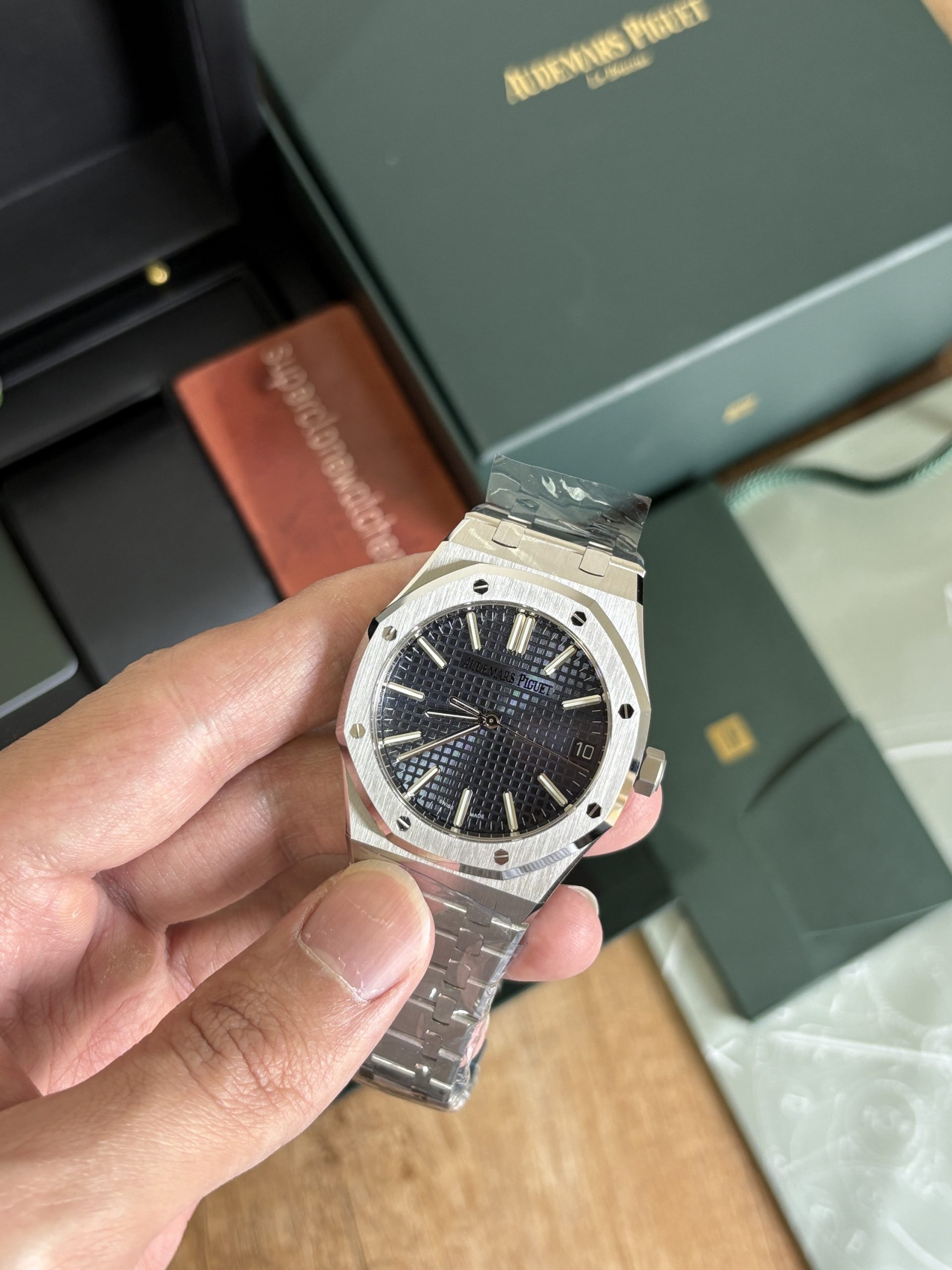Audemars Piguet Royal Oak Replica Ref15510ST.OO.1320ST.06 Blue Dial - Image 8