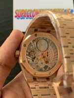AP Royal Oak Tourbillon Rose Gold 26521OR.SS.1220OR.01 Blue Dial Super Clone
