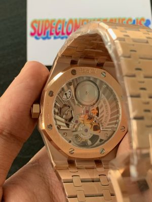AP Royal Oak Tourbillon Rose Gold 26521OR.SS.1220OR.01 Blue Dial Super Clone