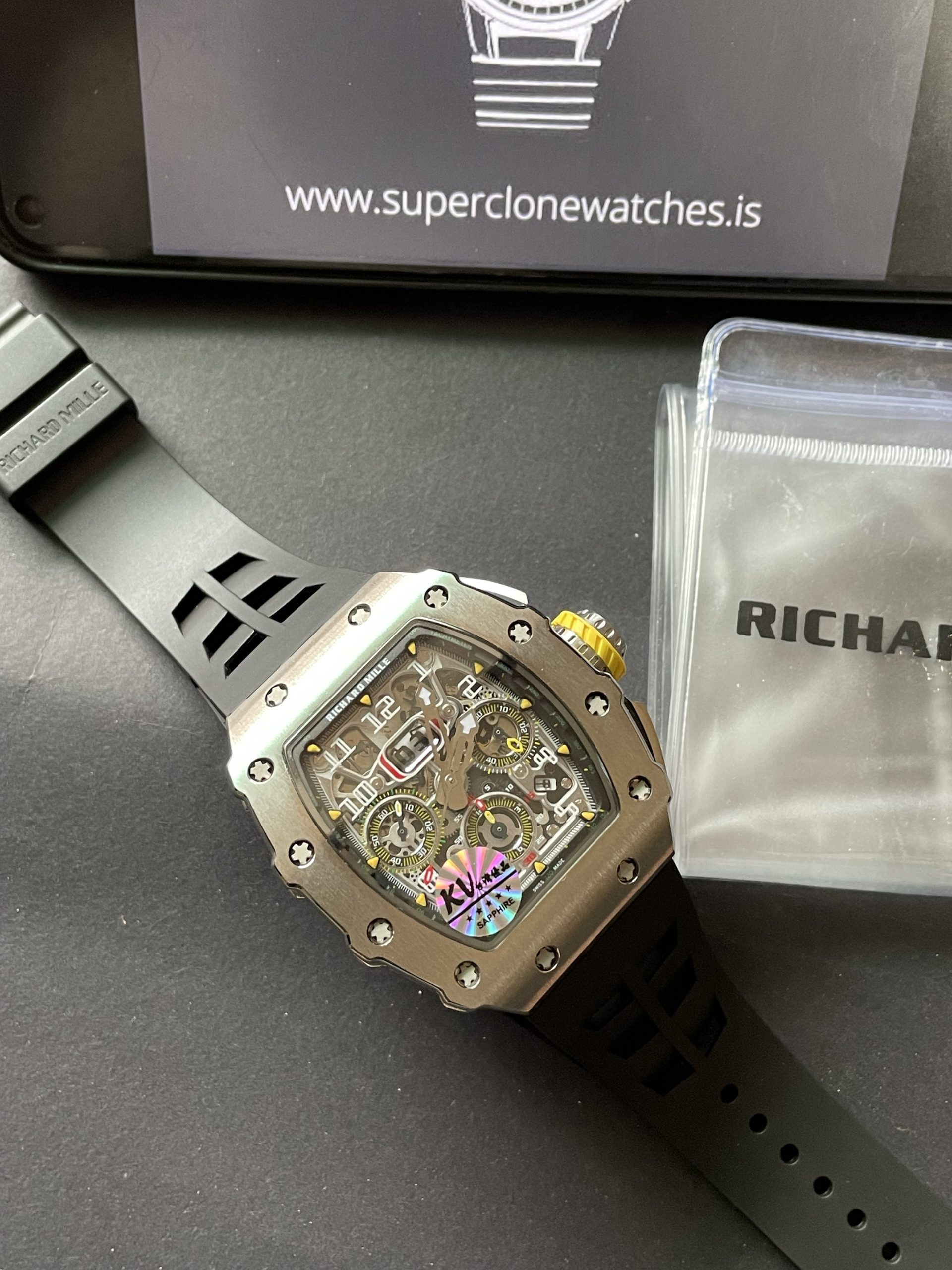 KV Factory Richard Mille RM11-03 Titanium Silver Clone - Image 5