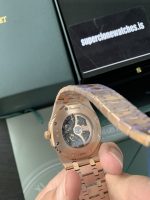 Audemars Piguet Royal Oak Skeleton Rose Gold Ref15407 Super Clone Replica