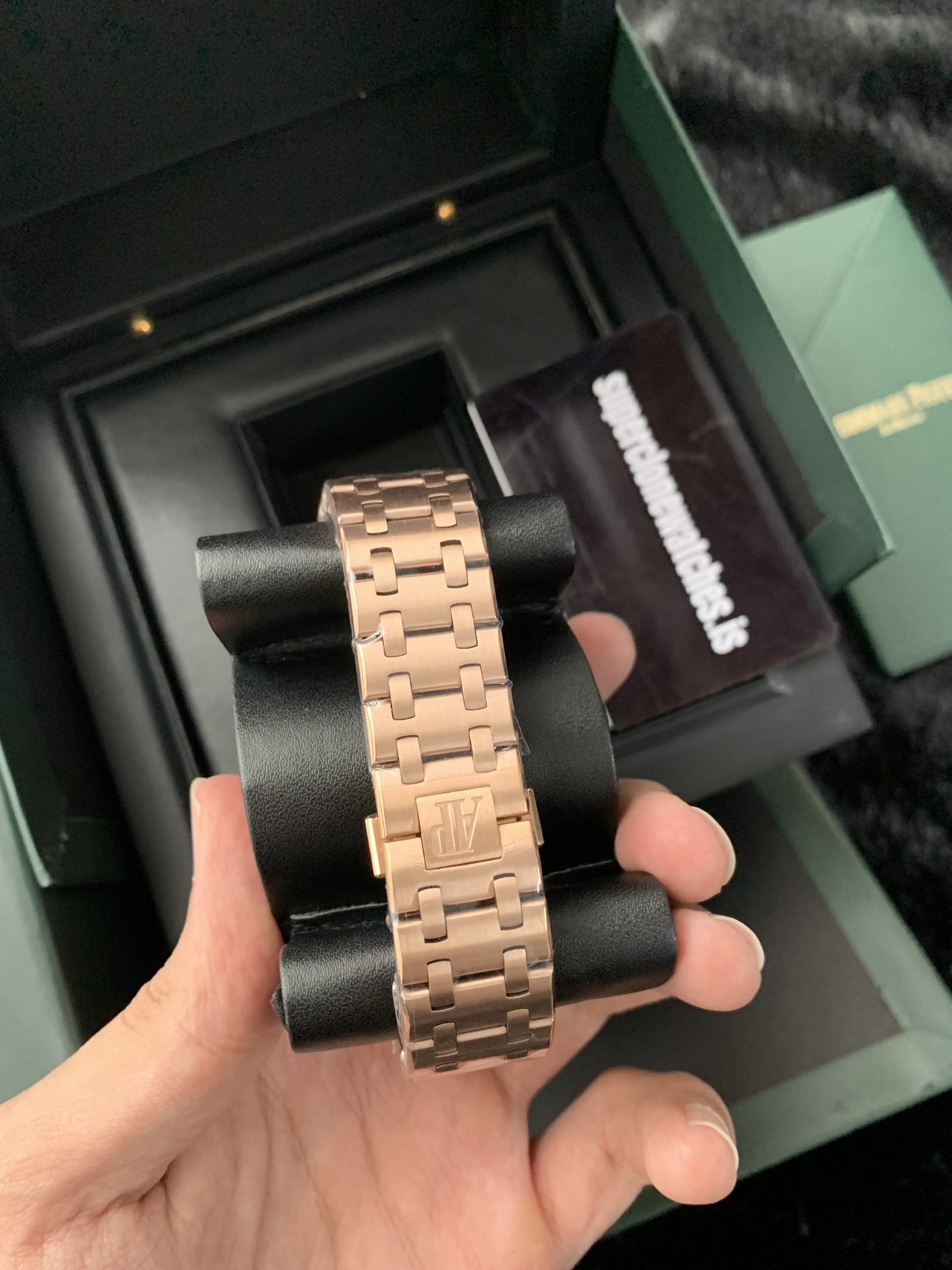 AP Royal oak Offshore 26238 Rose Gold Blue Dial Chrono 1:1 Swiss Super Replica - Image 7