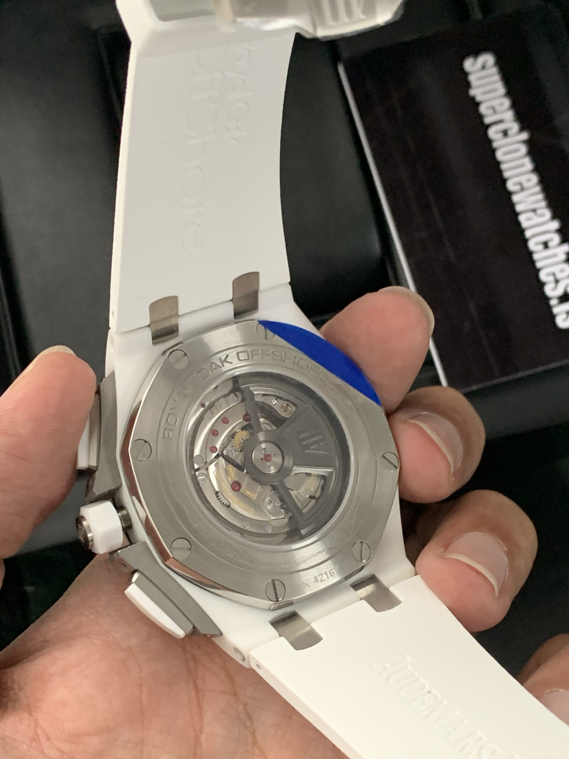White Audemars Piguet Offshore Ceramic Ref 26402CB.OO.A010CA.01 Super Clone - Image 7
