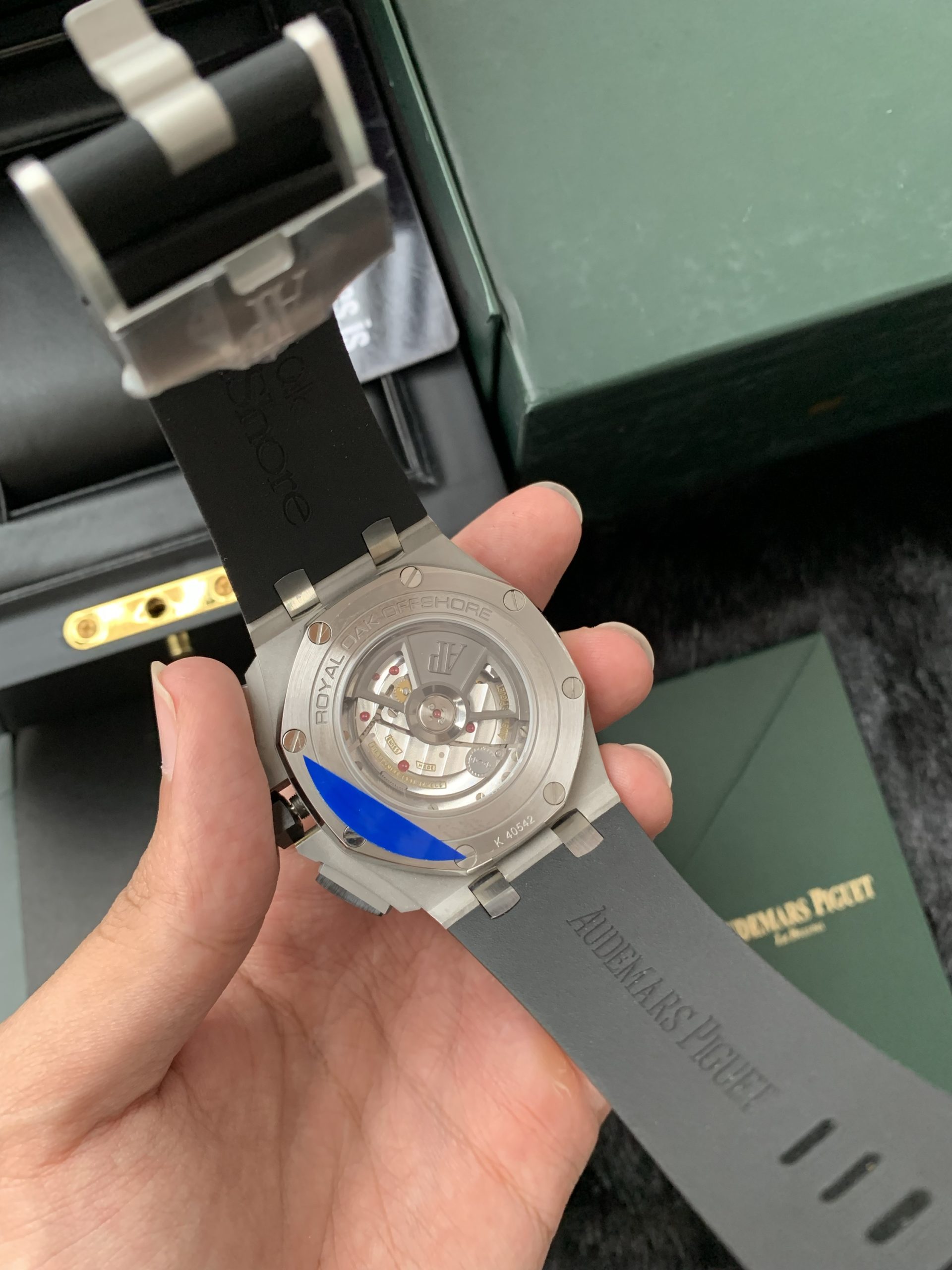 Audemars Piguet Royal Oak Offshore Titanium Black bezel Grey Dial Replica - Image 4