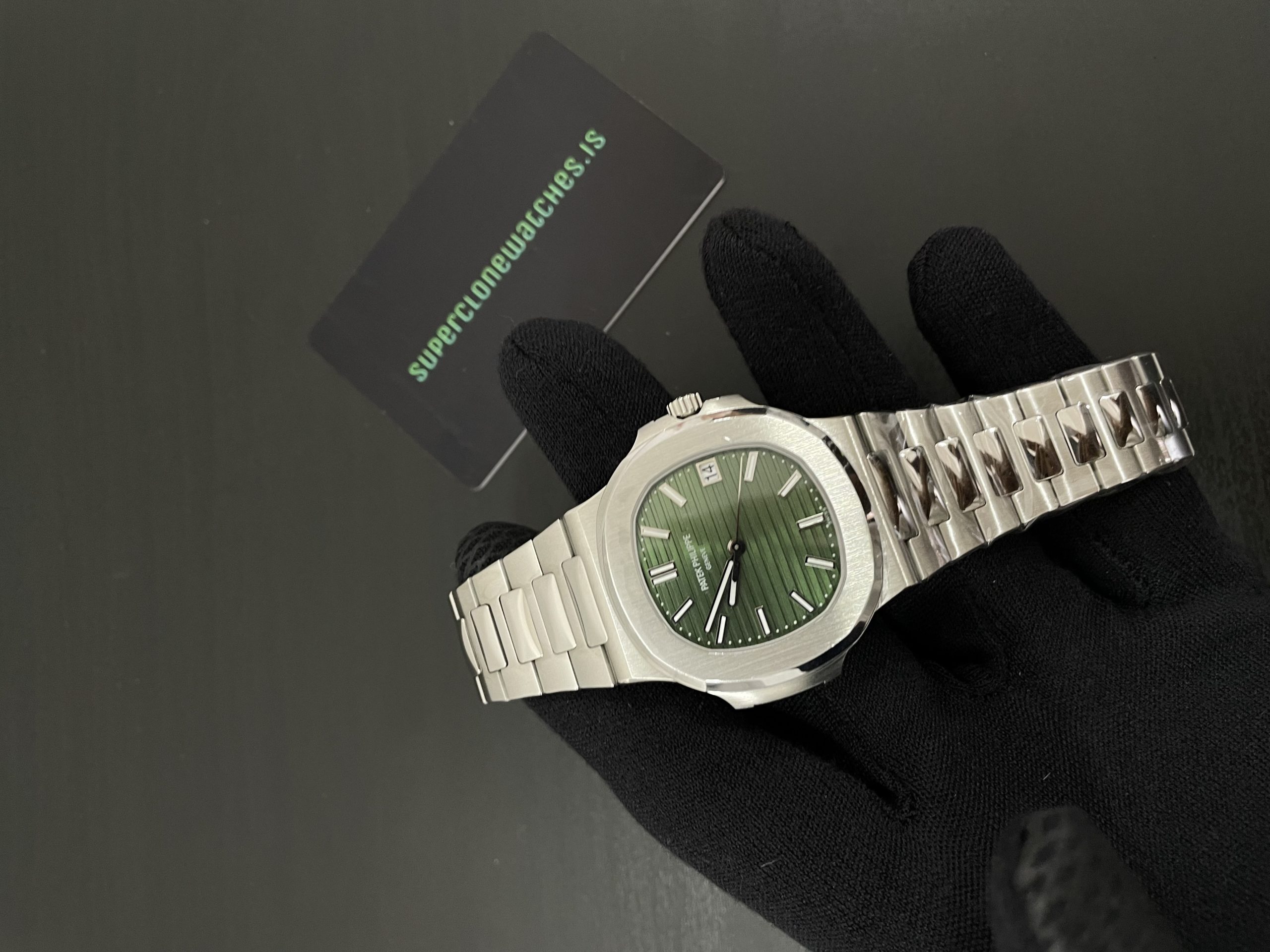 Patek Philippe Nautilus 5711/1A Green Dial Clone Movement - Image 6